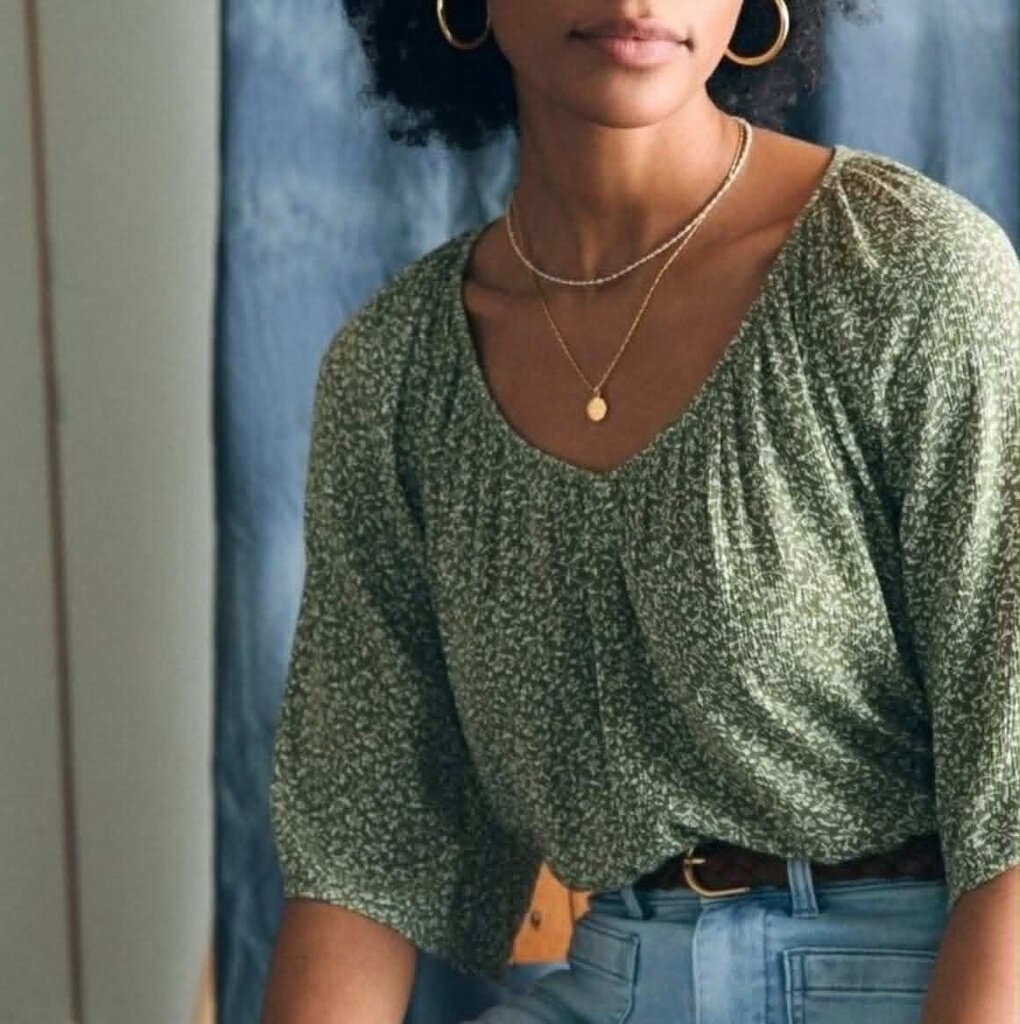 Faherty Amira Blouse - Size Small