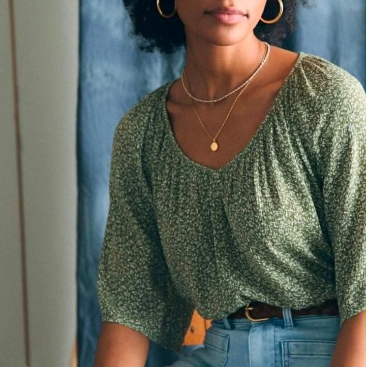 Faherty Amira Blouse - Size Small