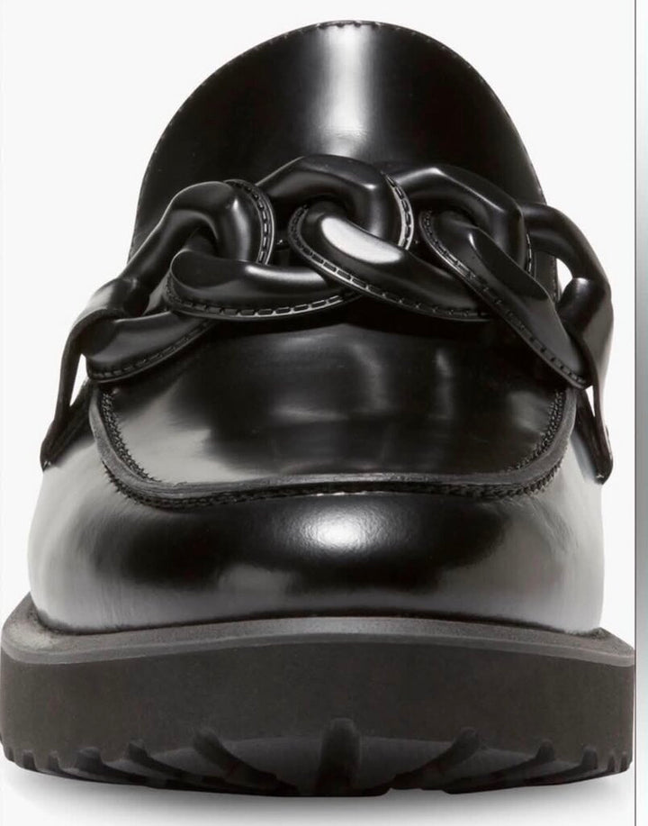 Cole Haan Glossy Geneva Chain Loafers - Size 8.5