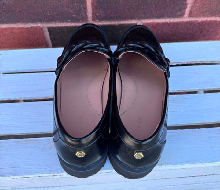 Cole Haan Glossy Geneva Chain Loafers - Size 8.5