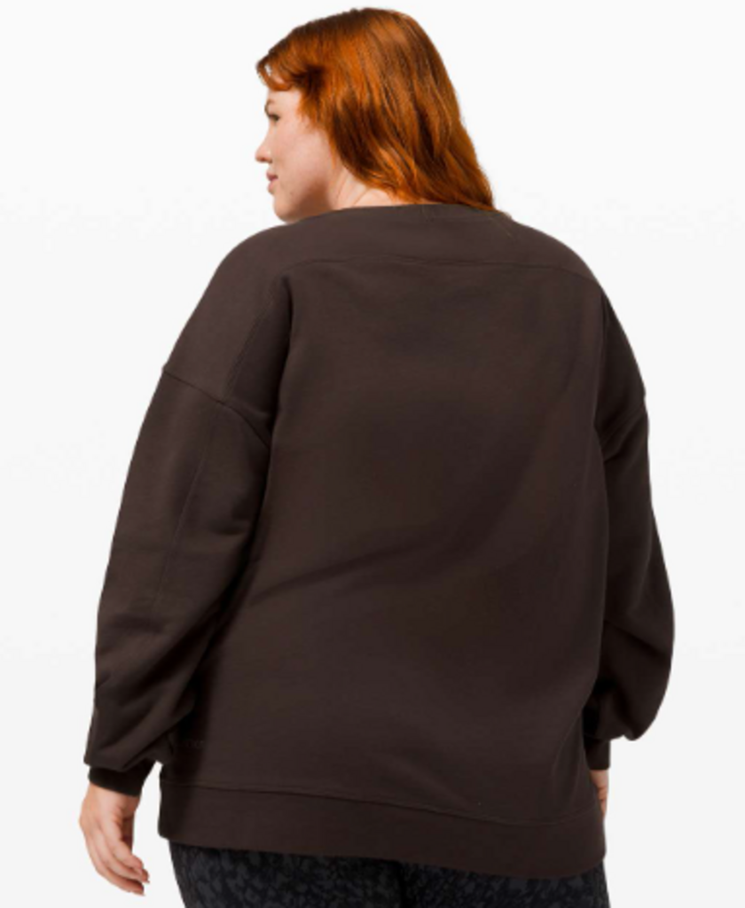 Lululemon Perfectly Oversized Crew In French Press - Size XL (Retails for $108)