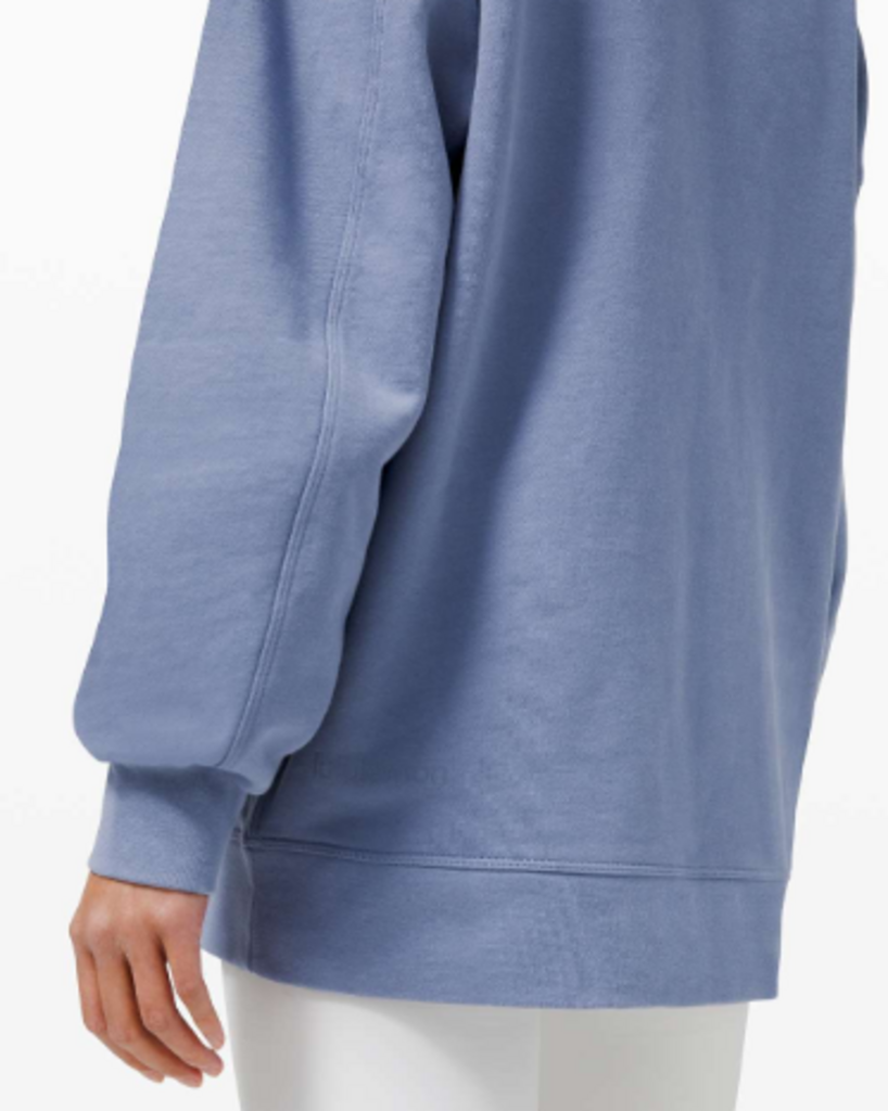 Lululemon Perfectly Oversized Crew In Water Drop - Size XL (Retails for $108)