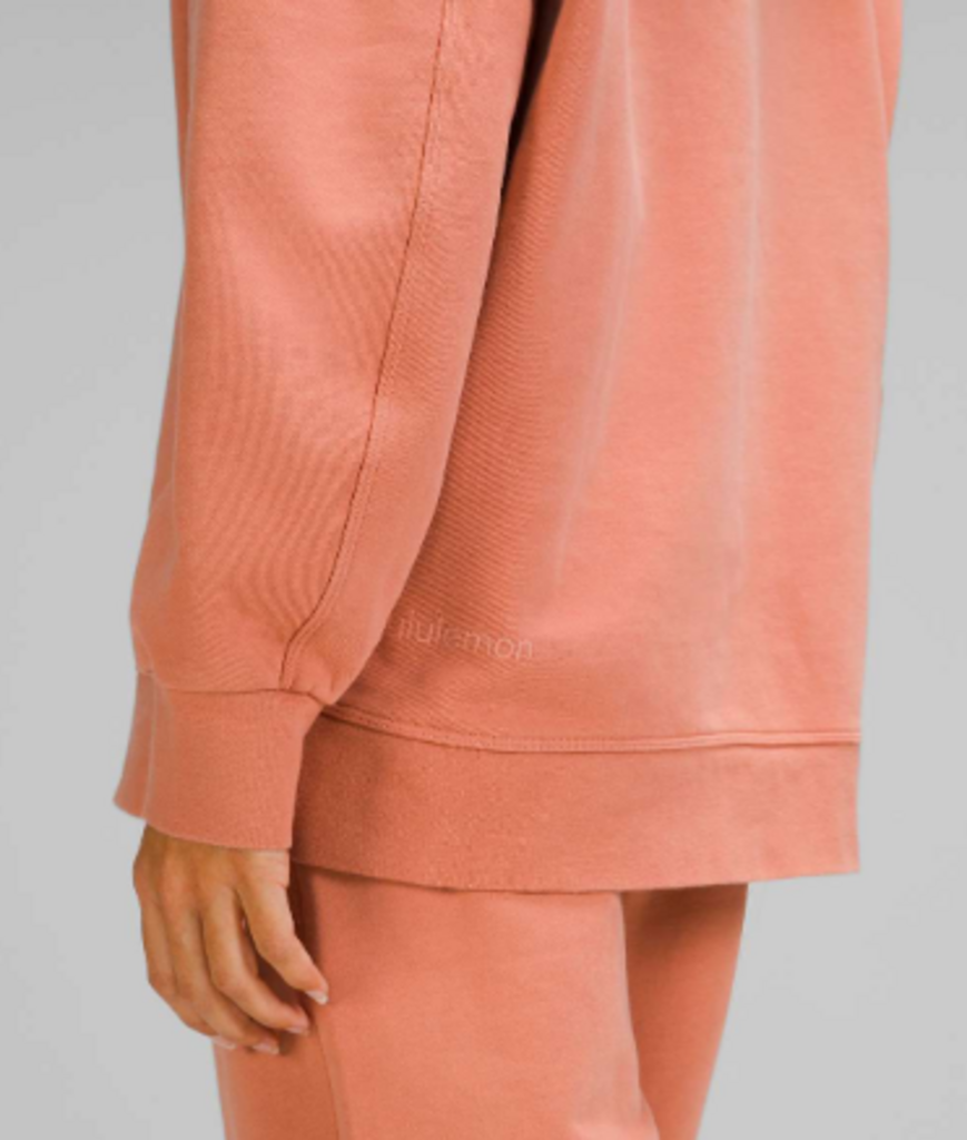 Lululemon Perfectly Oversized Crew In Pink Savannah - Size XL (Retails for $108)