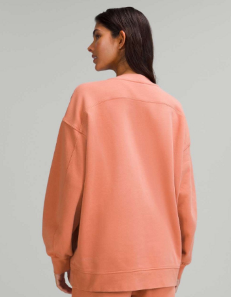 Lululemon Perfectly Oversized Crew In Pink Savannah - Size XL (Retails for $108)