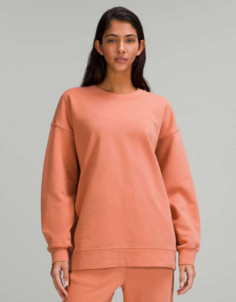 Lululemon Perfectly Oversized Crew In Pink Savannah - Size XL (Retails for $108)