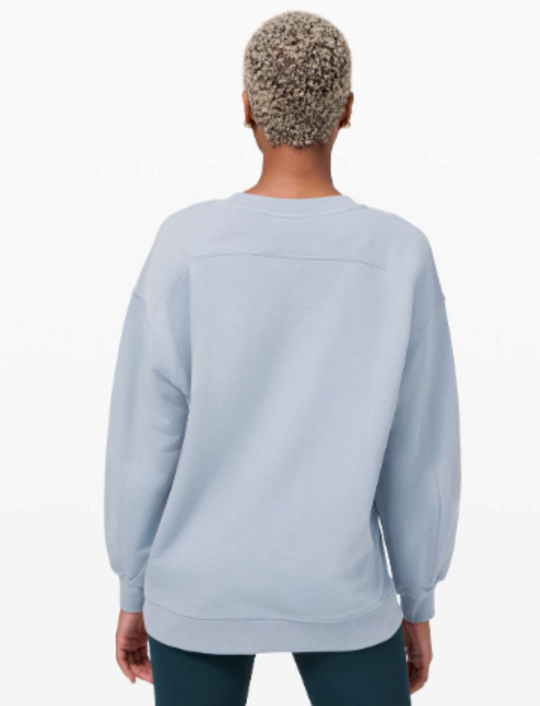 Lululemon Perfectly Oversized Crew In Chambray - Size XL (Retails for $108)