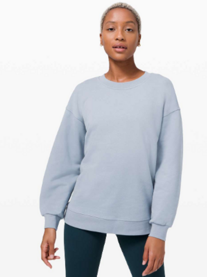 Lululemon Perfectly Oversized Crew In Chambray - Size XL (Retails for $108)