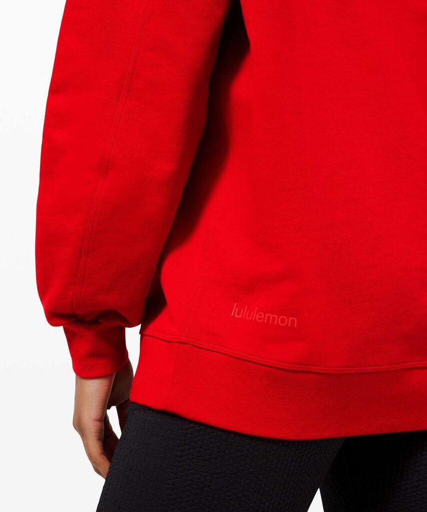 Lululemon Perfectly Oversized Crew In Dark Red - Size XL (Retails for $108)
