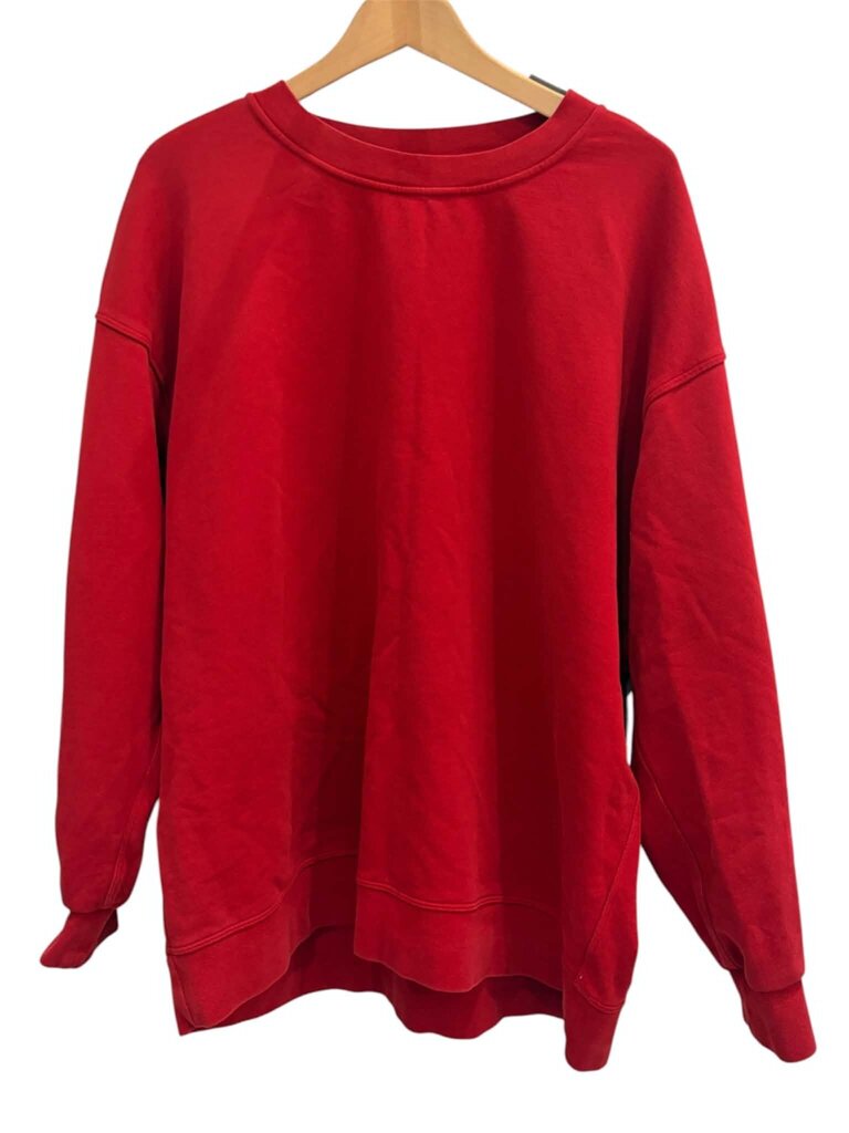 Lululemon Perfectly Oversized Crew In Dark Red - Size XL (Retails for $108)