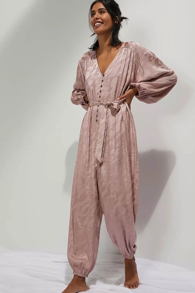 Anthropologie Laurentia Jacquard Jumpsuit - Size Small