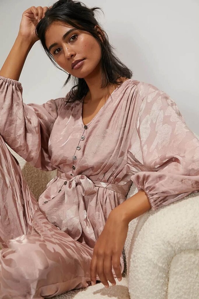 Anthropologie Laurentia Jacquard Jumpsuit - Size Small