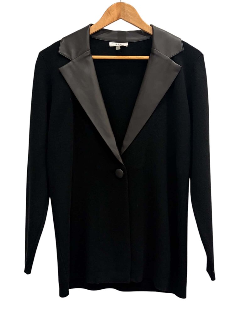 Sioni Knit Button Front Blazer - Size Small