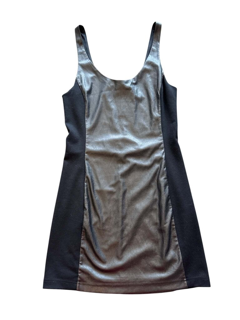 Free People Vegan Leather Mini Dress- Size Medium