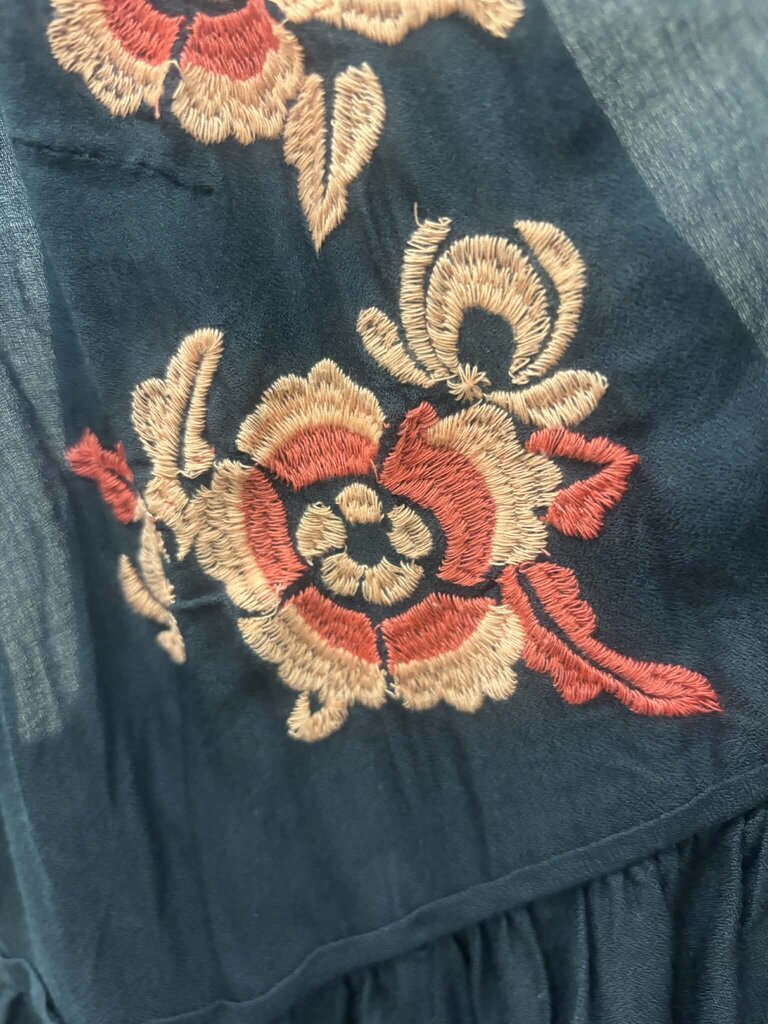 Free People Embroidered Aida Slip Dress