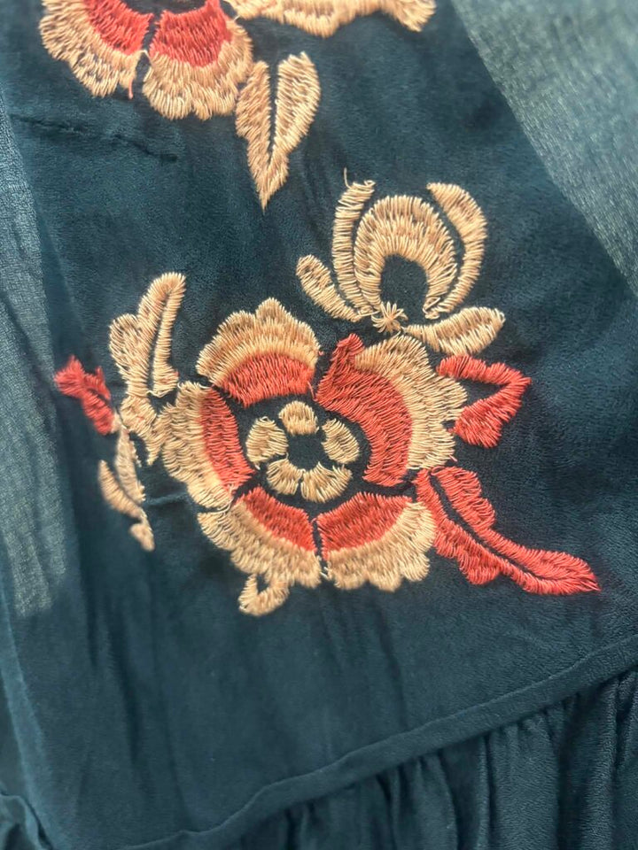 Free People Embroidered Aida Slip Dress