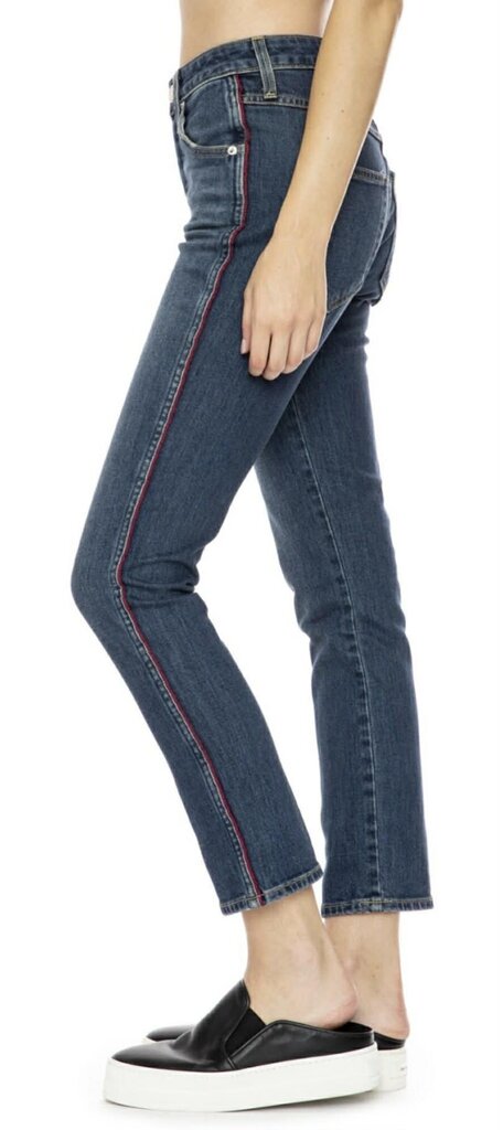 AMO Babe High Rise Straight Ankle Jeans