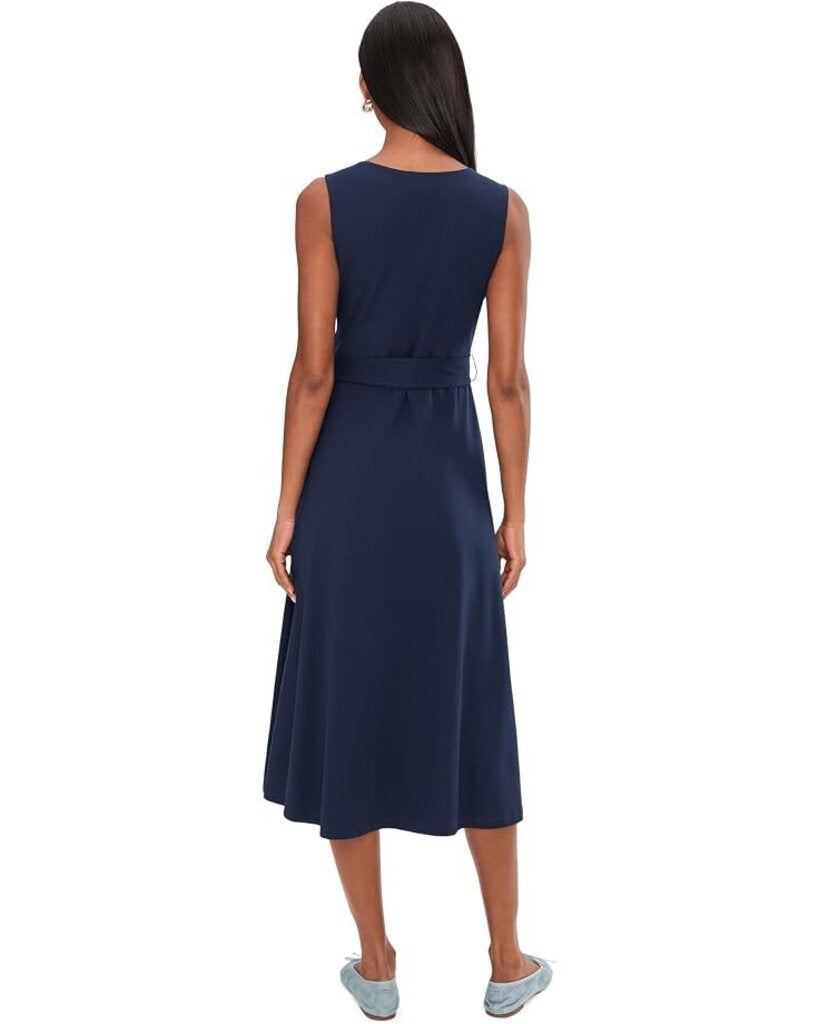 Pact Fit-And-Flare Dress In Blue - Size XS