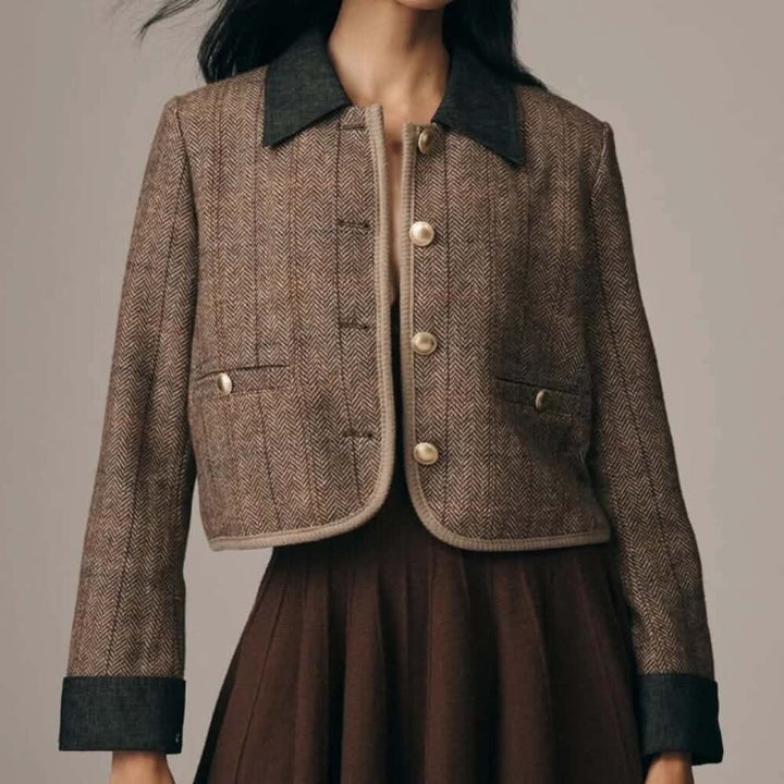 Maeve Wool-Blend Shrunken Heritage Lady Jacket - Size Medium