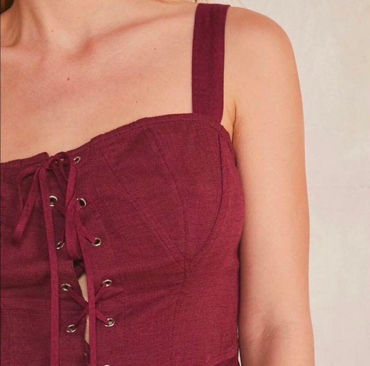 Free People Not A Chance Corset Dress NWT - Size Large
