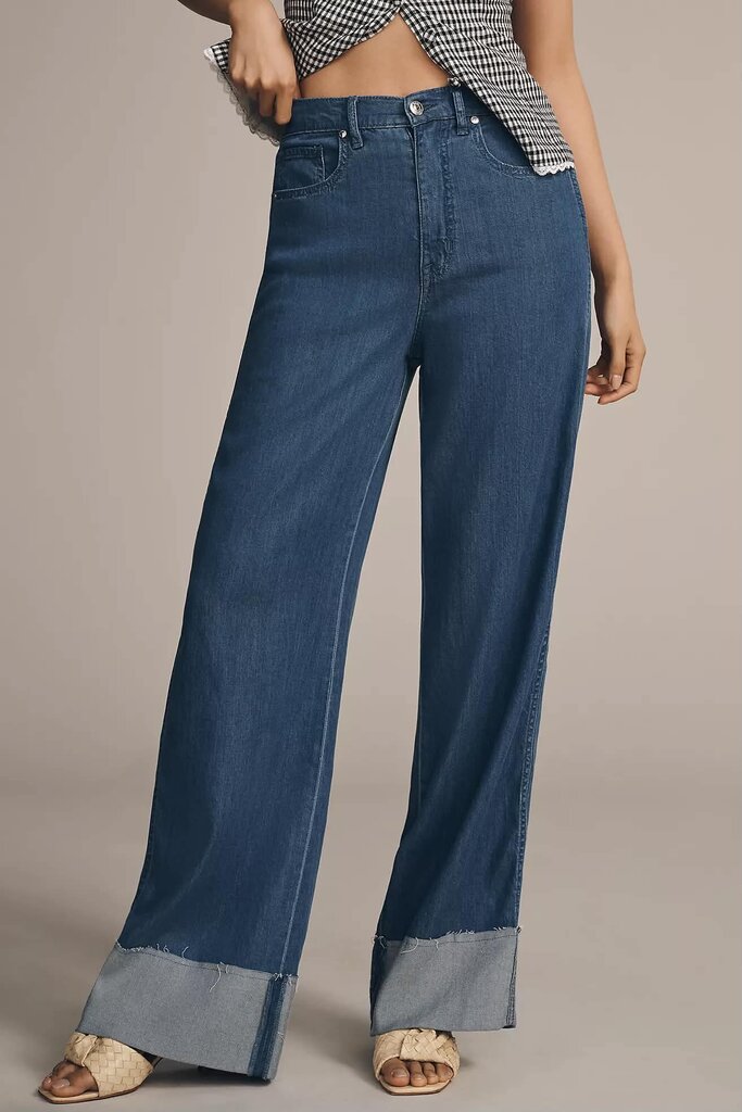 Sam Edelman High Rise Cuffed Wide Leg Pants - Size 27
