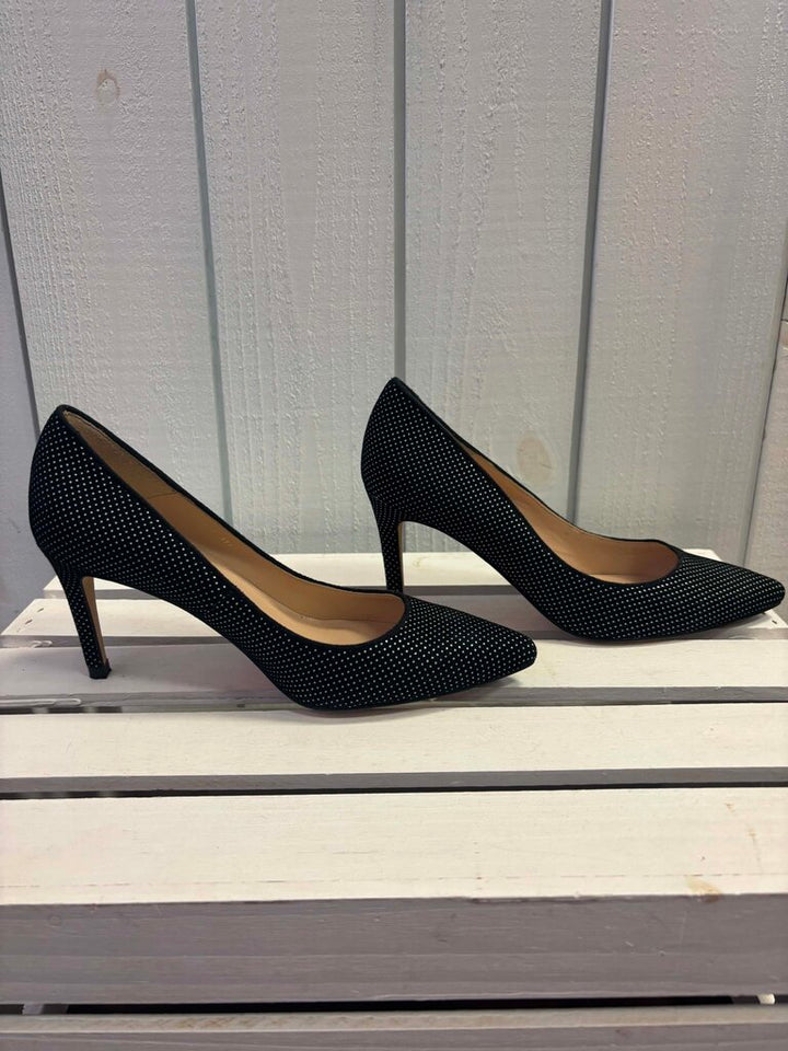 L. K. Bennett Polka Dot Suede Pumps - Size 37.5
