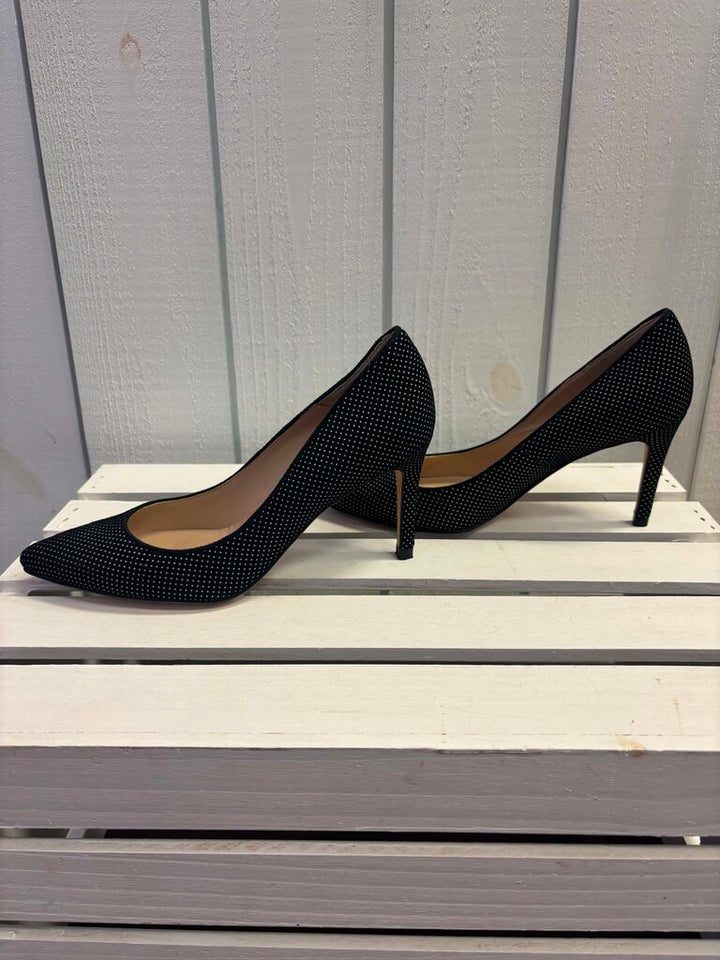 L. K. Bennett Polka Dot Suede Pumps - Size 37.5