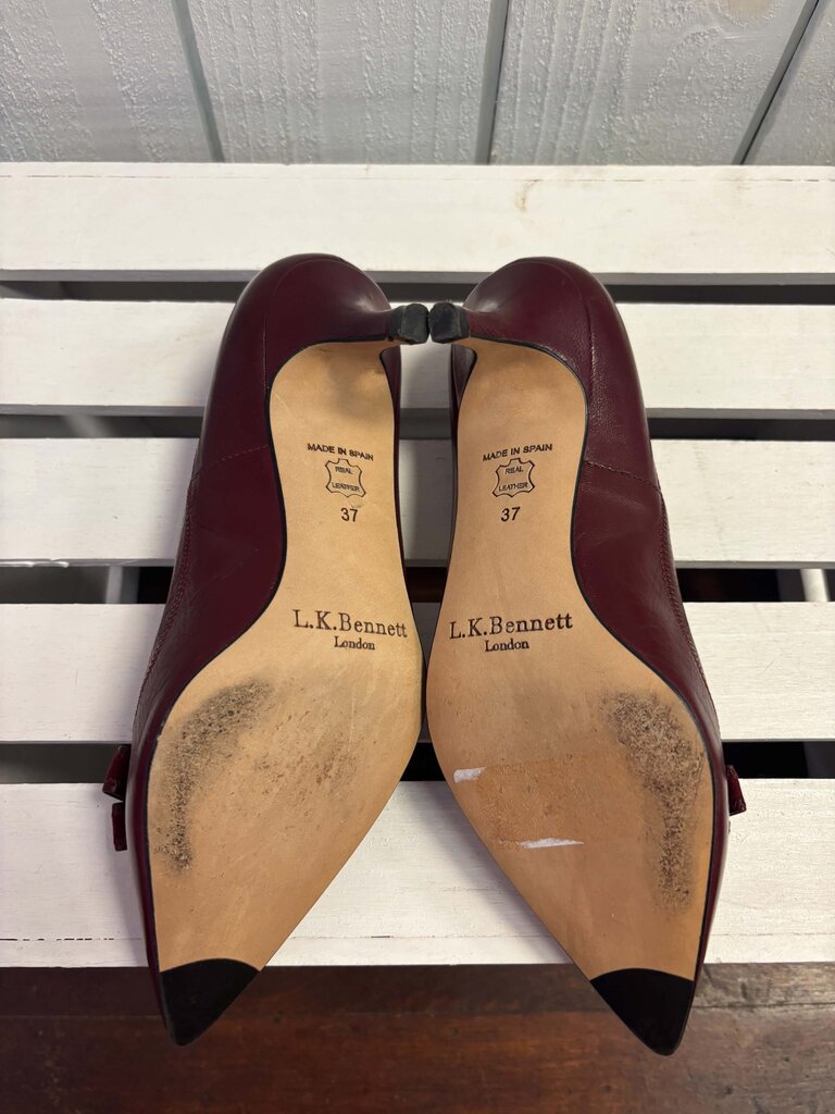 L. K. Bennett Red Pumps In Red - Size 37