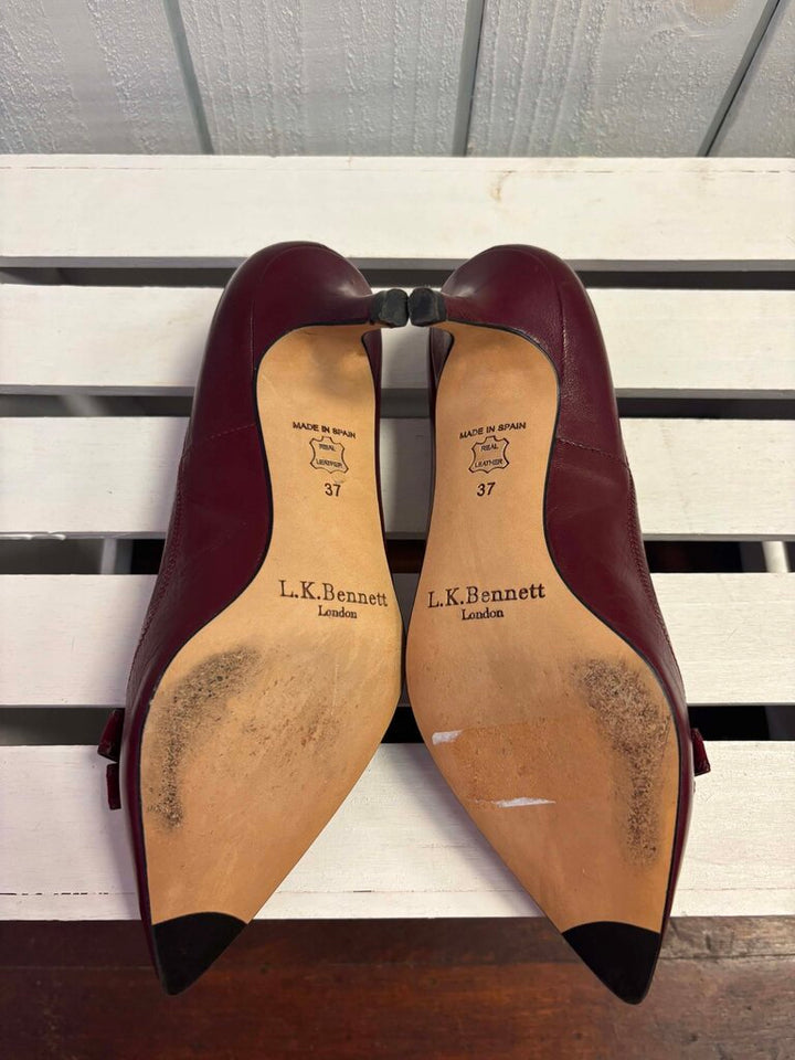L. K. Bennett Red Pumps In Red - Size 37