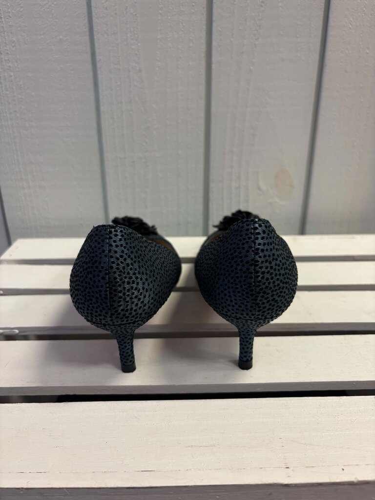 L. K. Bennett Kitten Heels In Blue - Size 38