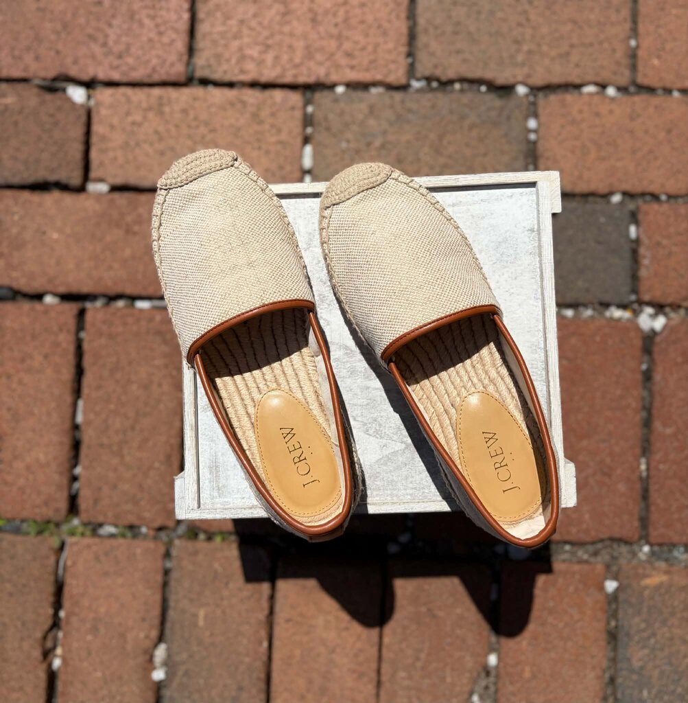 J Crew Canvas Espadrille Slip-On Loafers - Size 7
