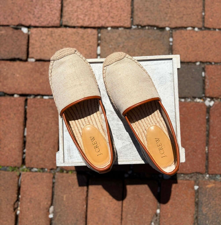 J Crew Canvas Espadrille Slip-On Loafers - Size 7