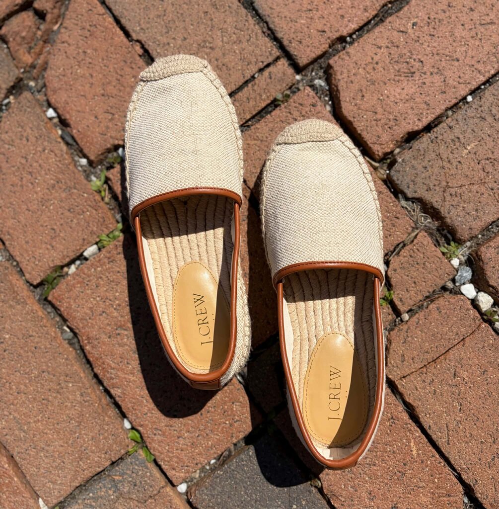 J Crew Canvas Espadrille Slip-On Loafers - Size 7