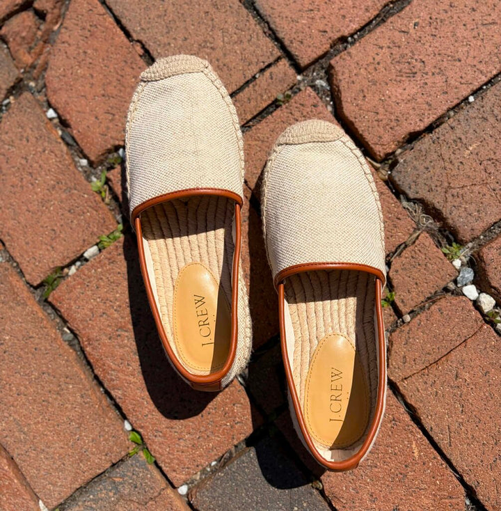 J Crew Canvas Espadrille Slip-On Loafers - Size 7