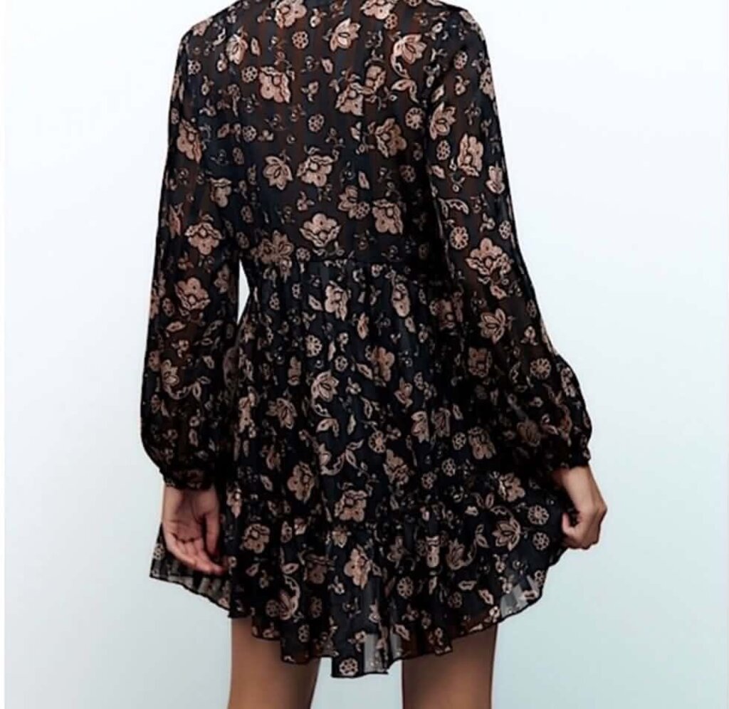 Zara NWT Floral Print Dress - Size Medium (Retails for $49)