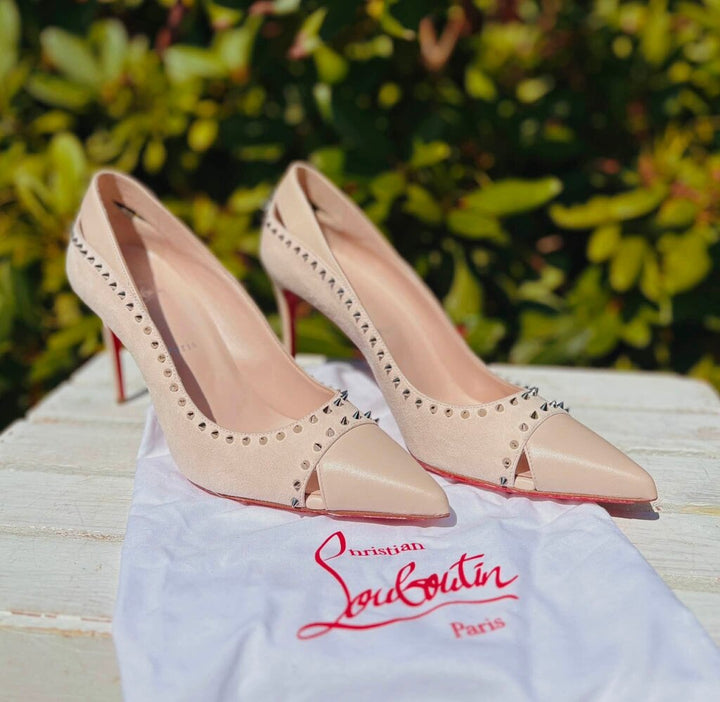 Christian Louboutin Duvette Spikes 85 Heels - Size 42