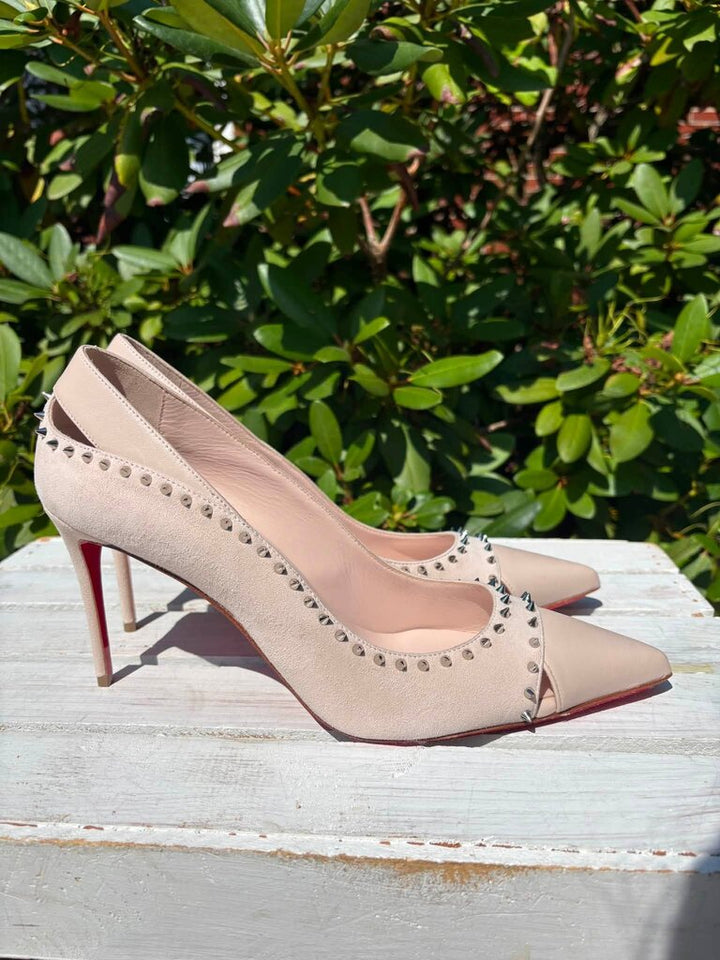 Christian Louboutin Duvette Spikes 85 Heels - Size 42