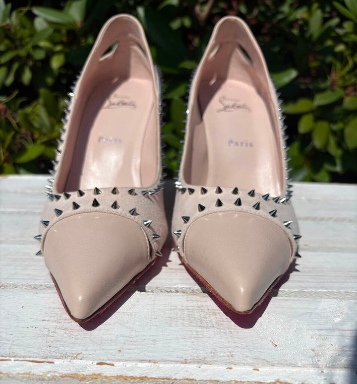Christian Louboutin Duvette Spikes 85 Heels - Size 42