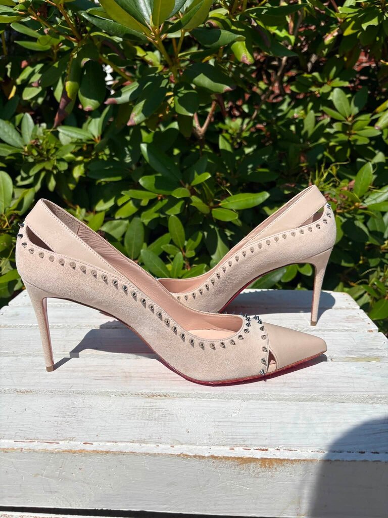 Christian Louboutin Duvette Spikes 85 Heels - Size 42