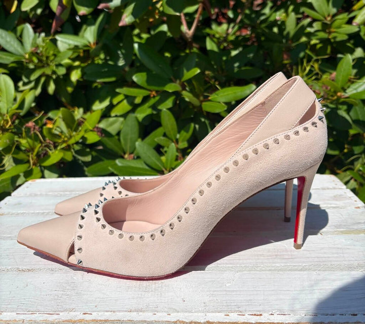 Christian Louboutin Duvette Spikes 85 Heels - Size 42
