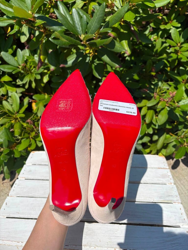 Christian Louboutin Duvette Spikes 85 Heels - Size 42