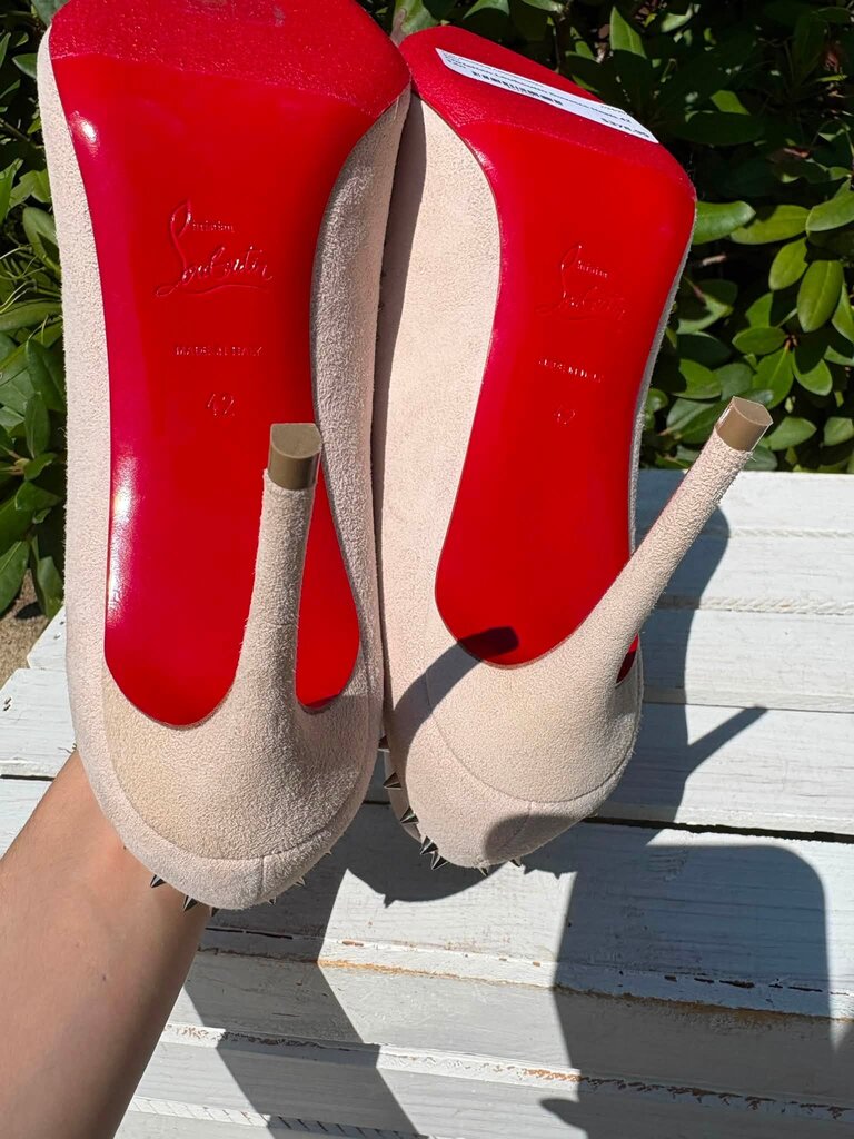 Christian Louboutin Duvette Spikes 85 Heels - Size 42