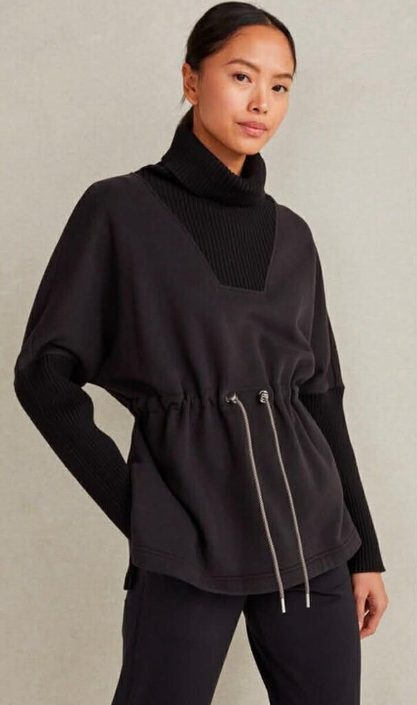Varley Longline Rib Cowlneck Pullover - Size XS
