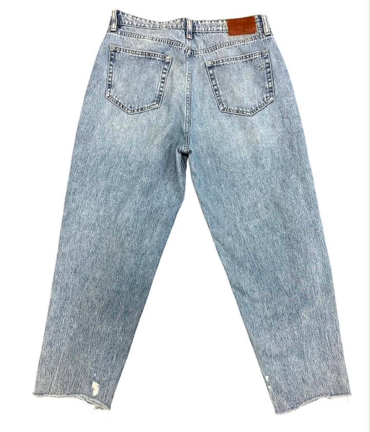 Hidden Raw Hem Destructed Jeans - Size 30