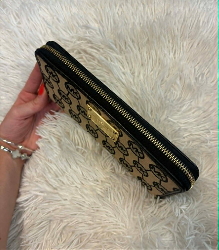 Michael Kors Monogram Jacquard Continental Wallet