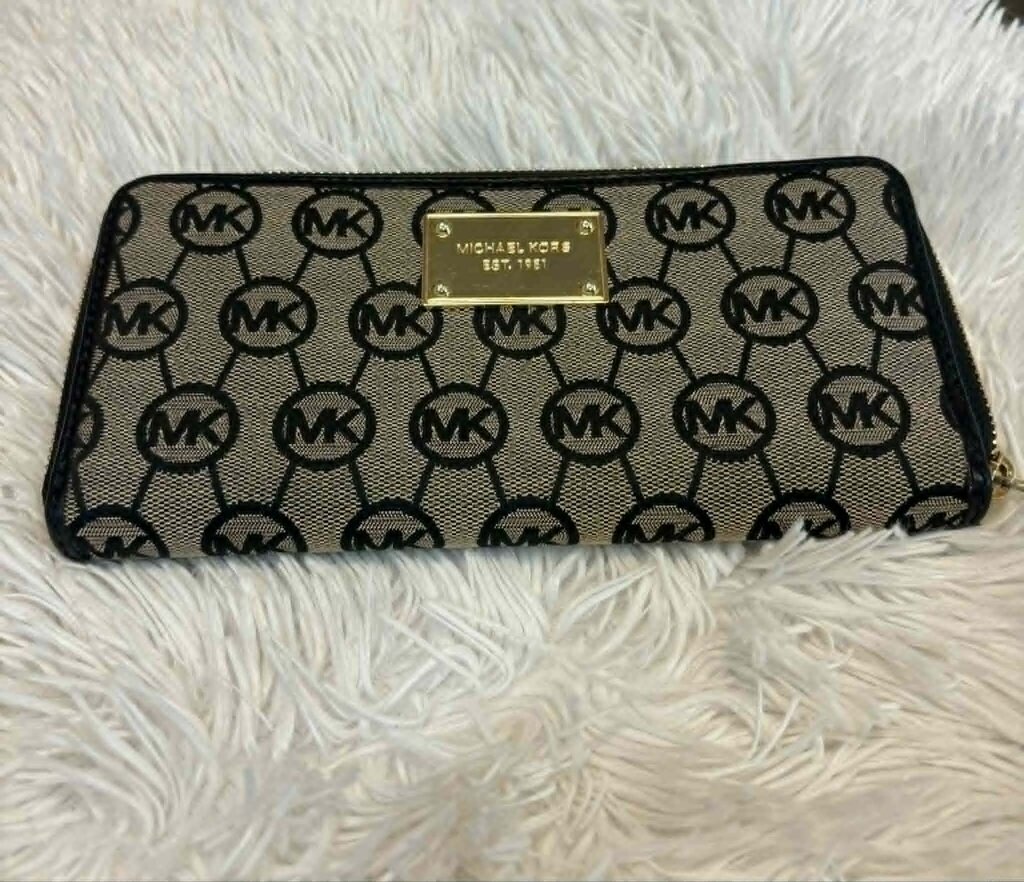 Michael Kors Monogram Jacquard Continental Wallet