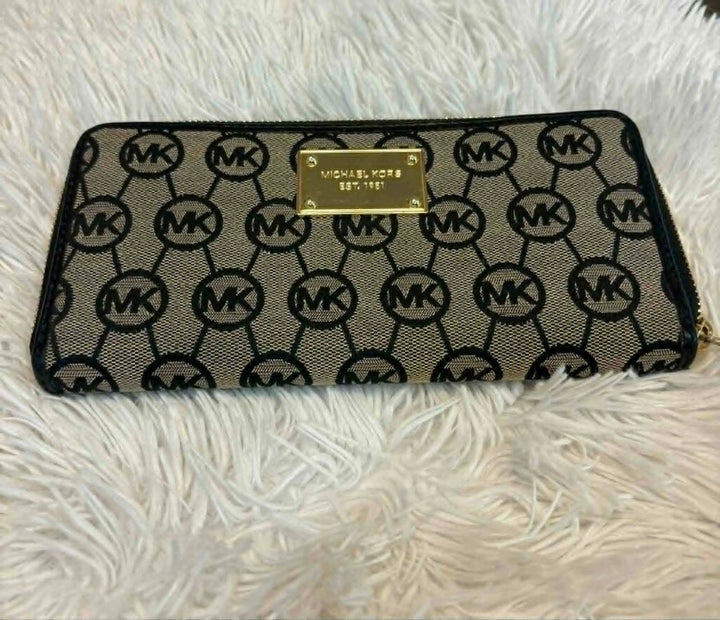 Michael Kors Monogram Jacquard Continental Wallet