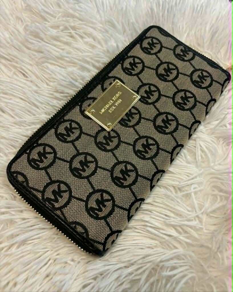 Michael Kors Monogram Jacquard Continental Wallet