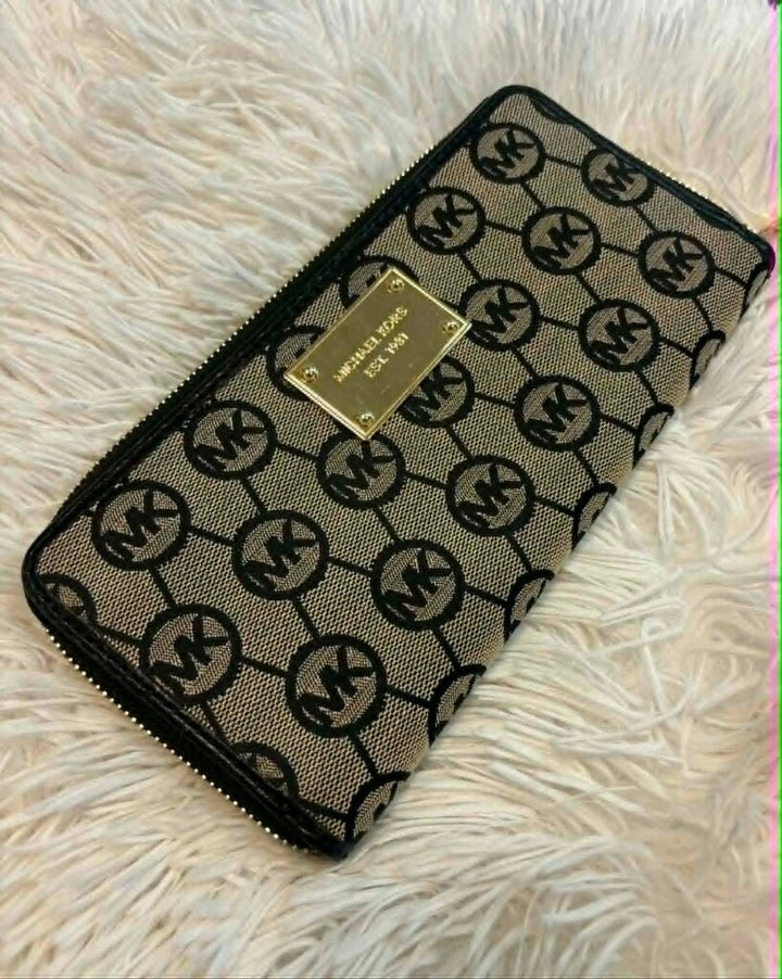 Michael Kors Monogram Jacquard Continental Wallet