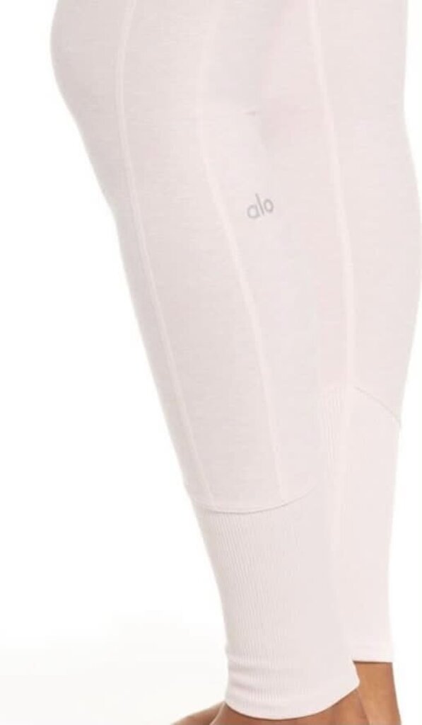 Alo High-Waist Alosoft Lounge Legging In Dusty Pink - Size XXS