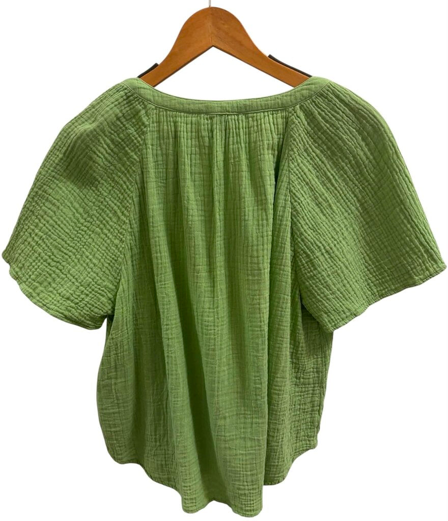 Beach Lunch Lounge Blouse In Green - Size Large